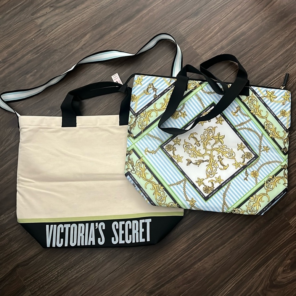 NWT Victoria’s Secret Bag Duo Large Cooler Bag & Large Zipper Tote Bag